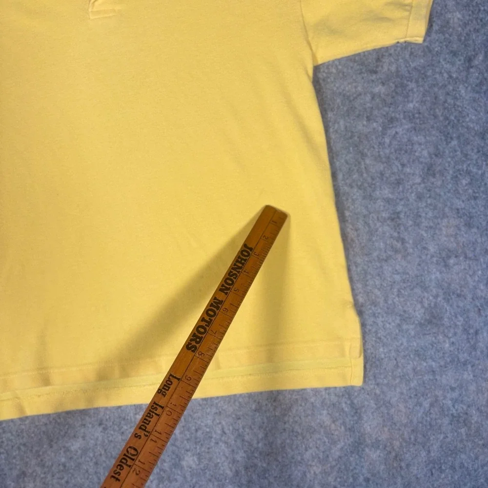 GAP Polo Shirt Boys XL Yellow Short‎ Sleeve Cotton Pique Classic Preppy Top VTG